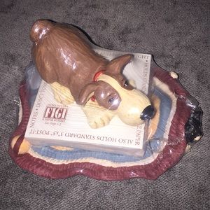 Rug romp cat dog memo holder 1998